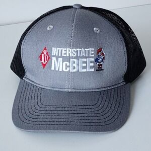 Interstate McBee Trucker Hat Y2K SnapBack Baseball Cap Embroidery Engine Parts